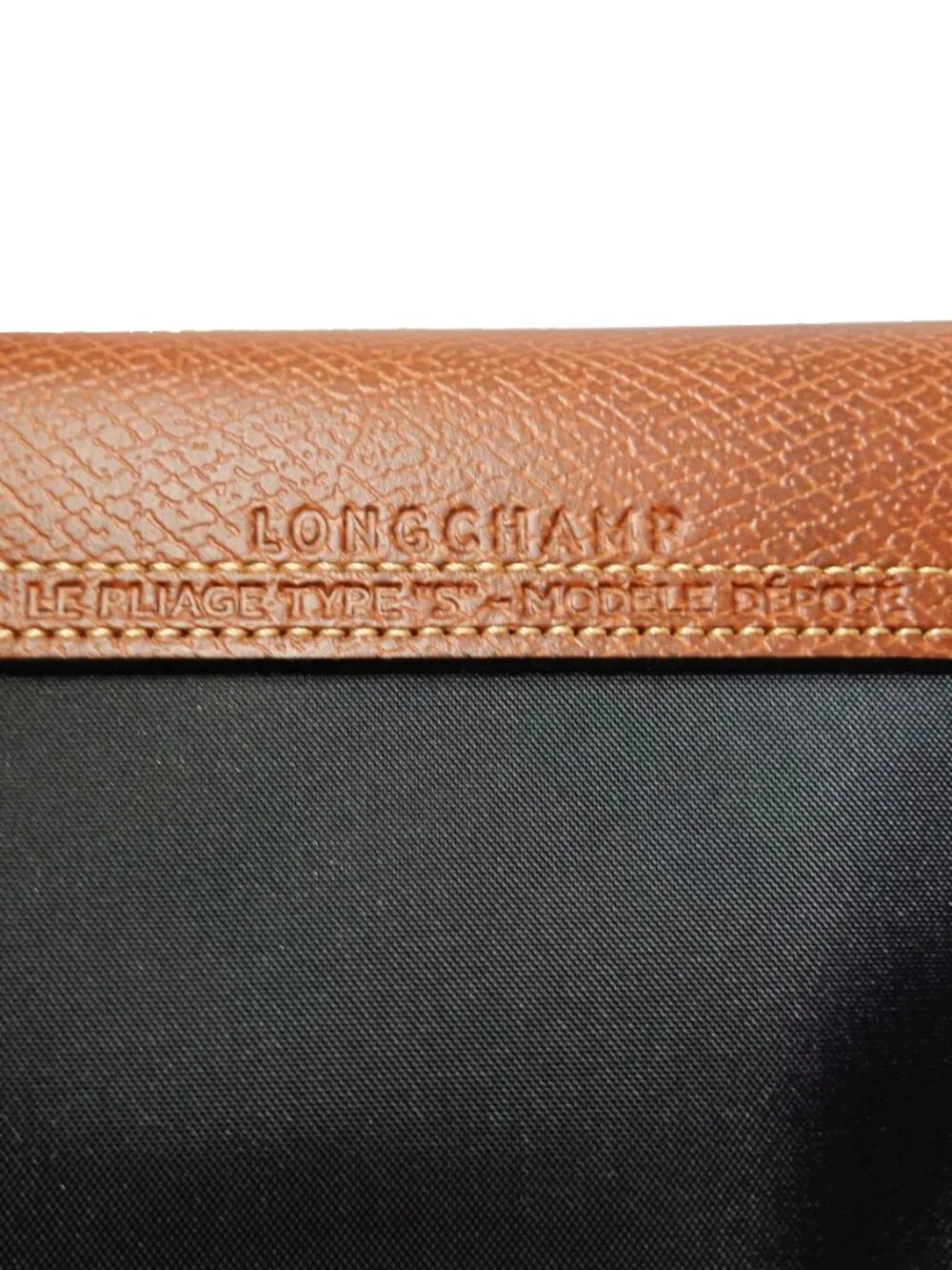 Longchamp Le Pliage Original S Handbag Black Recycled Canvas - Like New - Picture 8 of 11